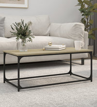 Couchtisch Sonoma Eiche 102x50x40 cm Holzwerkstoff und Eisen