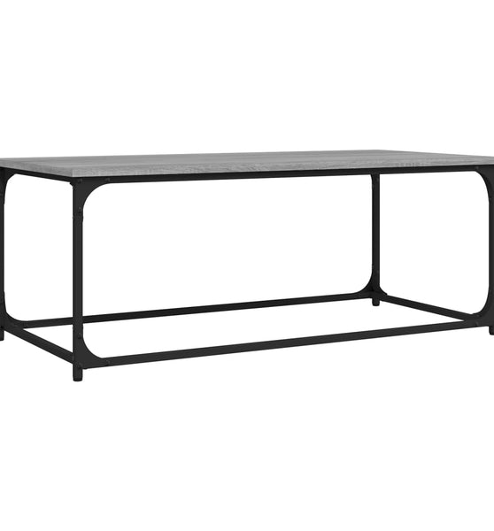 Couchtisch Grau Sonoma 102x50x40 cm Holzwerkstoff und Eisen