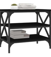 Beistelltisch Schwarz 55x38x45 cm Holzwerkstoff