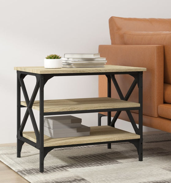 Beistelltisch Sonoma-Eiche 55x38x45 cm Holzwerkstoff