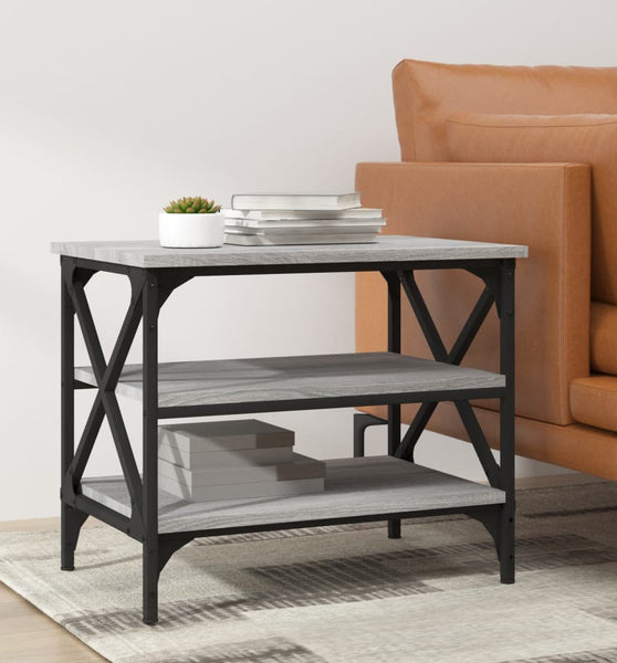 Beistelltisch Grau Sonoma 55x38x45 cm Holzwerkstoff