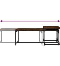 Couchtische 2 Stk. Räuchereiche Holzwerkstoff
