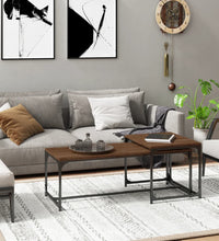 Couchtische 2 Stk. Braun Eichen-Optik Holzwerkstoff