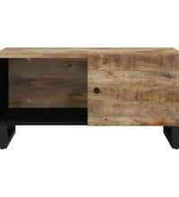Couchtisch 80x50x40 cm Massivholz Mango & Holzwerkstoff