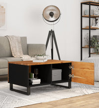 Couchtisch 80x50x40 cm Massivholz Akazie & Holzwerkstoff