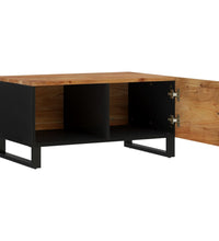 Couchtisch 80x50x40 cm Massivholz Akazie & Holzwerkstoff