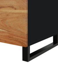 Couchtisch 80x50x40 cm Massivholz Akazie & Holzwerkstoff