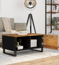 Couchtisch 80x50x40 cm Massivholz Mango & Holzwerkstoff