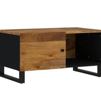 Couchtisch 80x50x40 cm Massivholz Mango & Holzwerkstoff