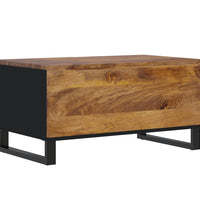Couchtisch 80x50x40 cm Massivholz Mango & Holzwerkstoff