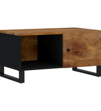 Couchtisch 80x50x40 cm Massivholz Mango & Holzwerkstoff