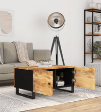 Couchtisch 80x50x40 cm Massivholz Mango & Holzwerkstoff