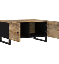 Couchtisch 80x50x40 cm Massivholz Mango & Holzwerkstoff