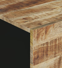 Couchtisch 80x50x40 cm Massivholz Mango & Holzwerkstoff