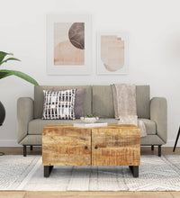 Couchtisch 80x50x40 cm Massivholz Mango & Holzwerkstoff