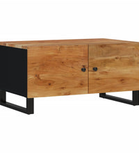 Couchtisch 80x50x40 cm Massivholz Akazie & Holzwerkstoff