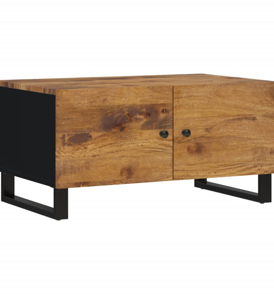 Couchtisch 80x50x40 cm Massivholz Mango & Holzwerkstoff