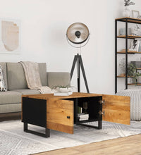 Couchtisch 80x50x40 cm Massivholz Mango & Holzwerkstoff