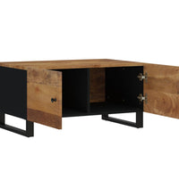 Couchtisch 80x50x40 cm Massivholz Mango & Holzwerkstoff