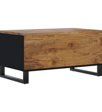 Couchtisch 80x50x40 cm Massivholz Mango & Holzwerkstoff