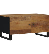 Couchtisch 80x50x40 cm Massivholz Mango & Holzwerkstoff