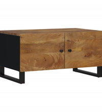 Couchtisch 80x50x40 cm Massivholz Mango & Holzwerkstoff