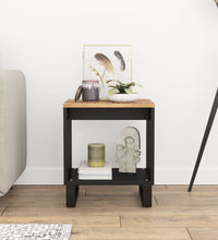 Couchtisch 40x31x46 cm Massivholz Mango & Holzwerkstoff