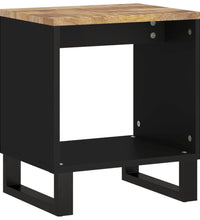 Couchtisch 40x31x46 cm Massivholz Mango & Holzwerkstoff