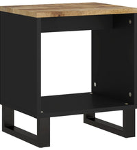 Couchtisch 40x31x46 cm Massivholz Mango & Holzwerkstoff