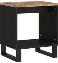 Couchtisch 40x31x46 cm Massivholz Mango & Holzwerkstoff