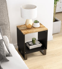Couchtisch 40x31x46 cm Massivholz Mango & Holzwerkstoff