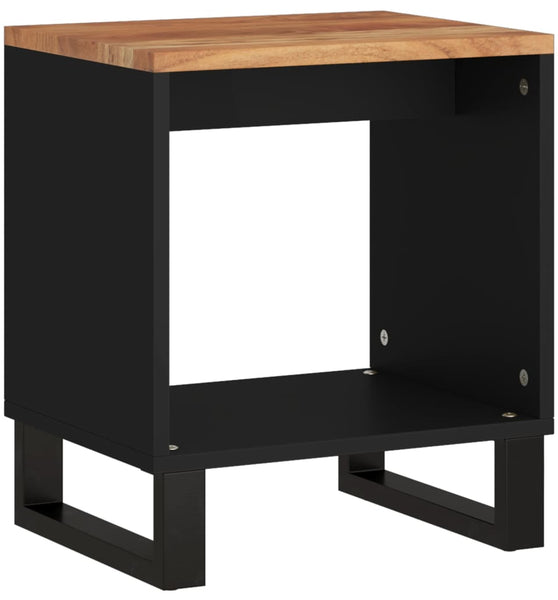 Couchtisch 40x31x46 cm Massivholz Akazie & Holzwerkstoff