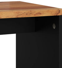 Couchtisch 40x31x46 cm Massivholz Akazie & Holzwerkstoff