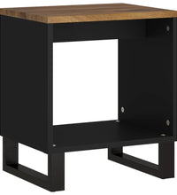 Couchtisch 40x31x46 cm Massivholz Mango & Holzwerkstoff