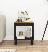 Couchtisch 40x31x46 cm Massivholz Mango & Holzwerkstoff
