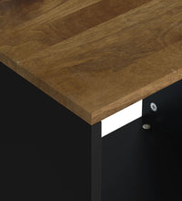 Couchtisch 40x31x46 cm Massivholz Mango & Holzwerkstoff