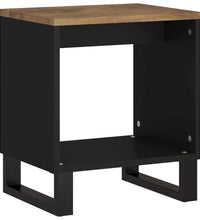 Couchtisch 40x31x46 cm Massivholz Mango & Holzwerkstoff