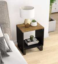 Couchtisch 40x31x46 cm Massivholz Mango & Holzwerkstoff
