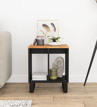 Beistelltisch 40x31x46 cm Massivholz Akazie & Holzwerkstoff
