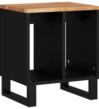 Beistelltisch 40x31x46 cm Massivholz Akazie & Holzwerkstoff