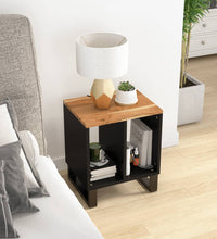 Beistelltisch 40x31x46 cm Massivholz Akazie & Holzwerkstoff