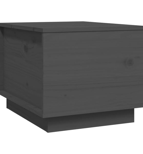 Couchtisch Grau 40x50x35 cm Massivholz Kiefer