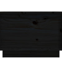 Couchtisch Schwarz 40x50x35 cm Massivholz Kiefer