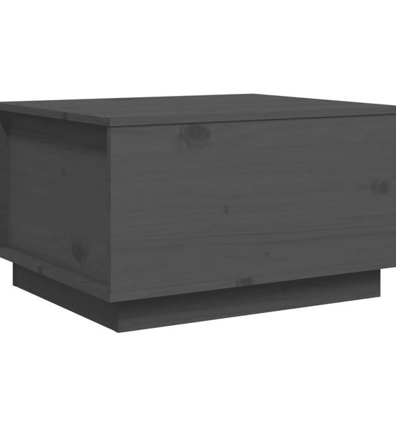 Couchtisch Grau 60x50x35 cm Massivholz Kiefer
