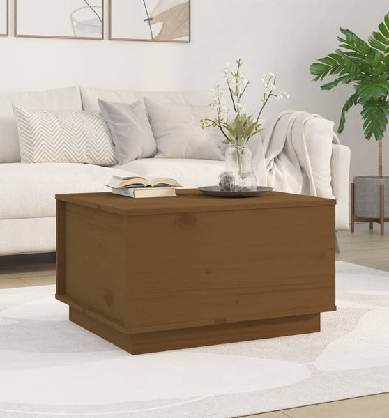 Couchtisch Honigbraun 60x50x35 cm Massivholz Kiefer