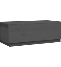 Couchtisch Grau 100x50x35 cm Massivholz Kiefer