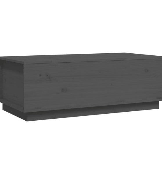 Couchtisch Grau 100x50x35 cm Massivholz Kiefer