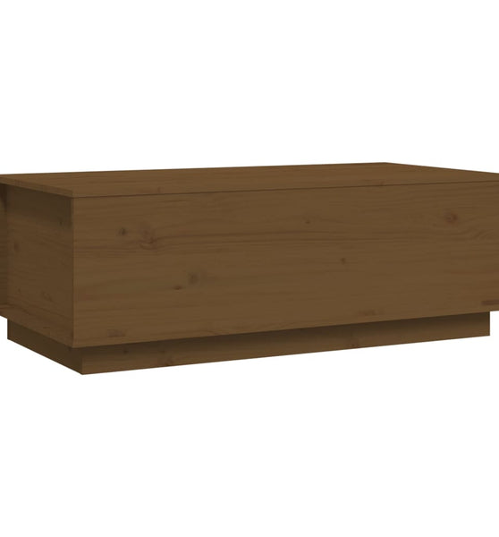 Couchtisch Honigbraun 100x50x35 cm Massivholz Kiefer