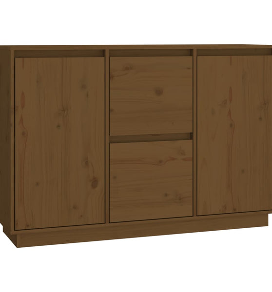Sideboard Honigbraun 111x34x75 cm Massivholz Kiefer