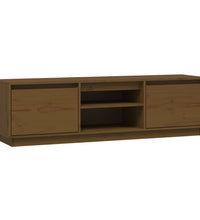 TV-Schrank Honigbraun 140x35x40 cm Massivholz Kiefer